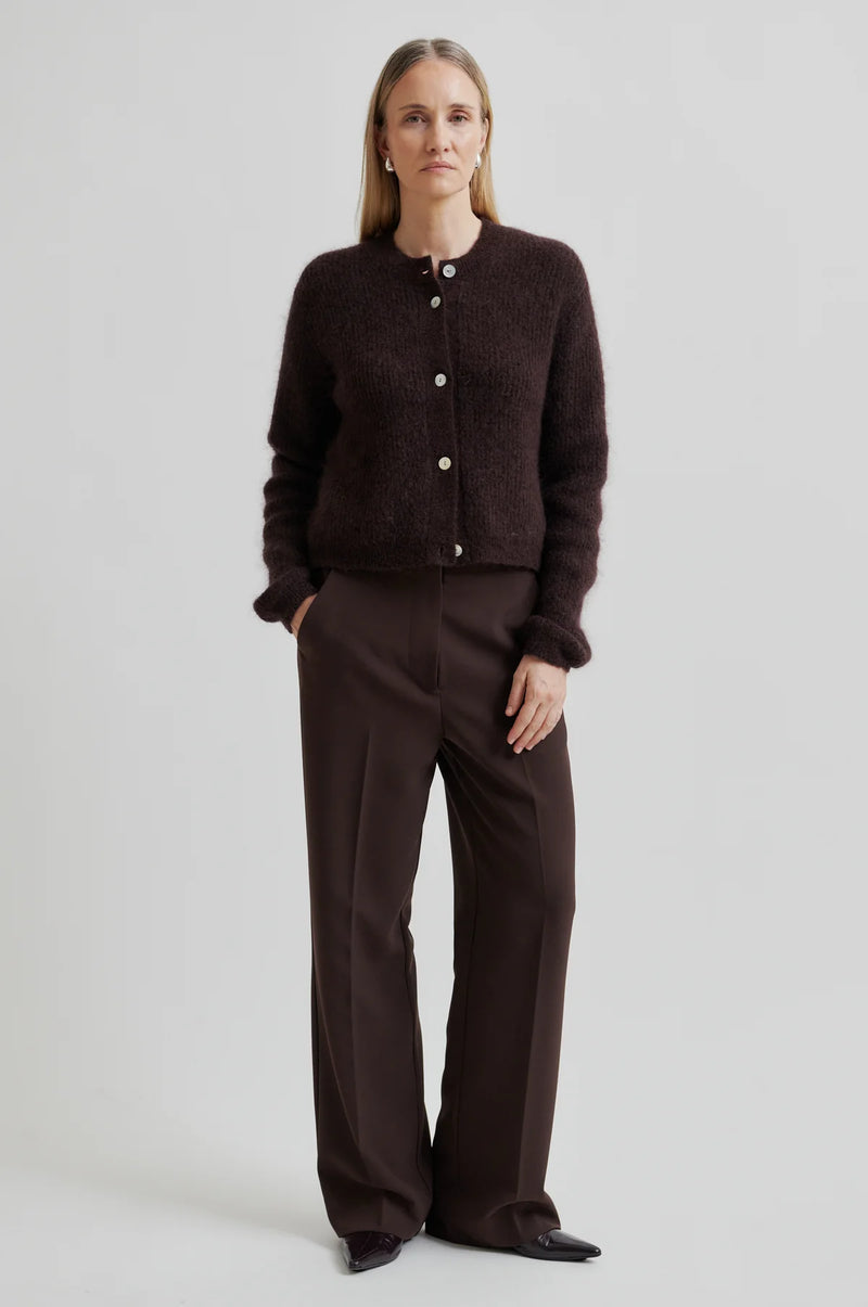 Second Female Fique Classic Trouser - Chocolate Plum