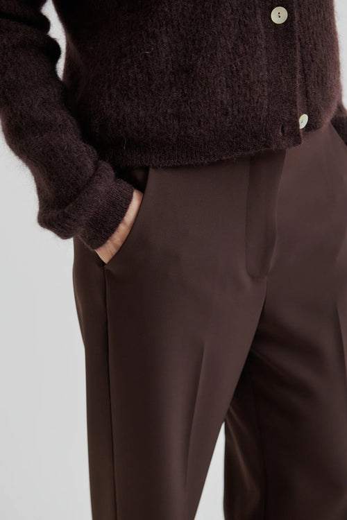 Second Female Fique Classic Trouser - Chocolate Plum