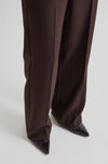 Second Female Fique Classic Trouser - Chocolate Plum