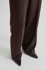 Second Female Fique Classic Trouser - Chocolate Plum