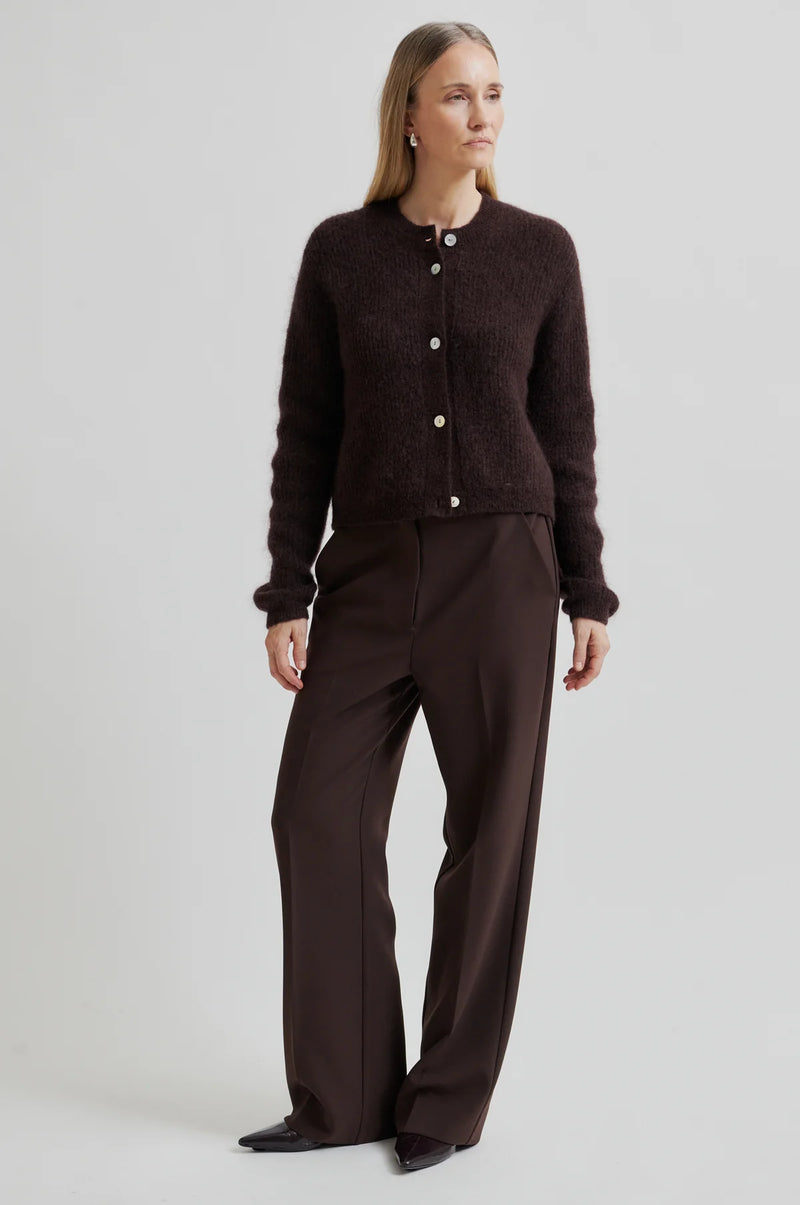 Second Female Fique Classic Trouser - Chocolate Plum