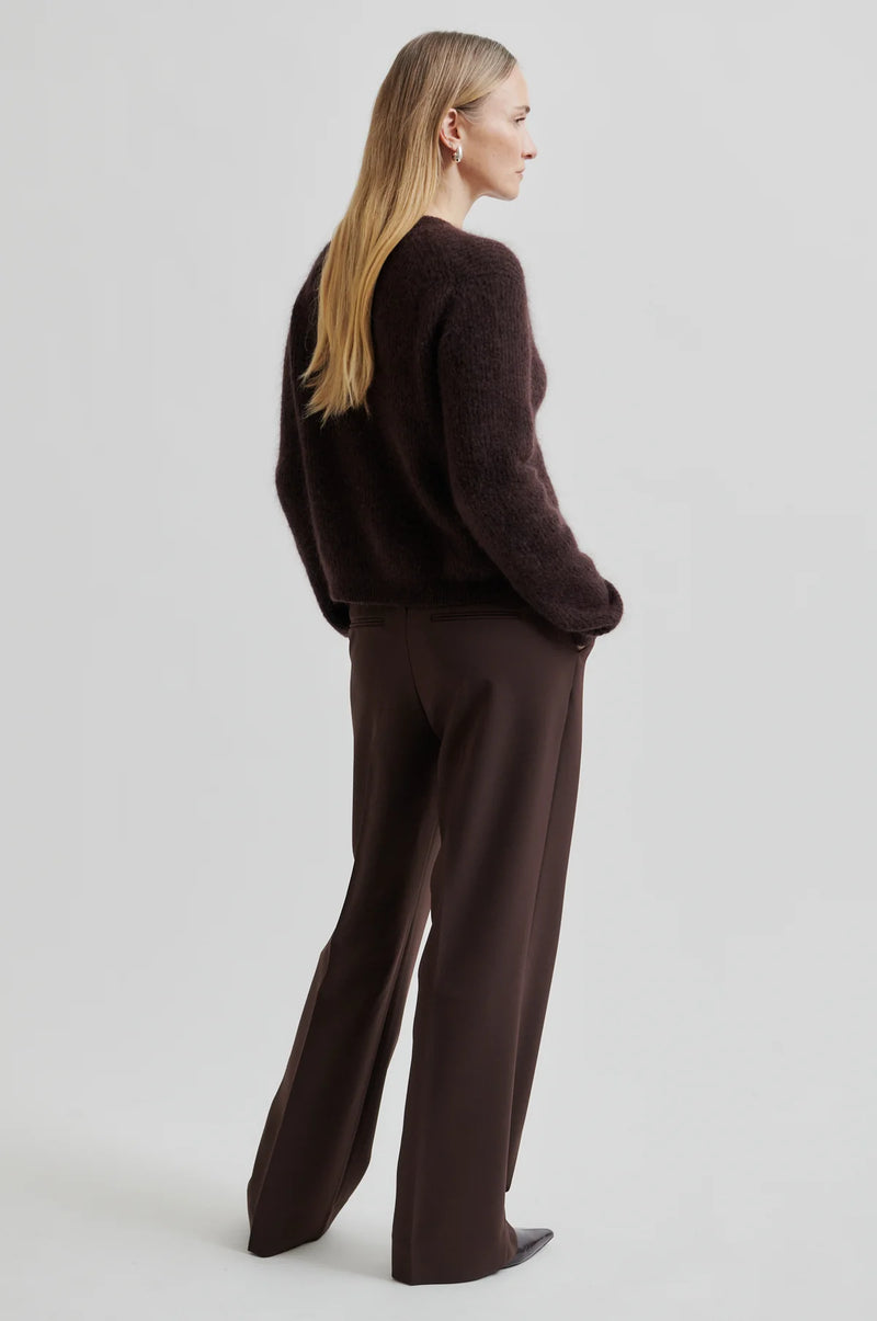 Second Female Fique Classic Trouser - Chocolate Plum