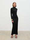 Pretty lavish Mabel High Neck Jersey Maxi Dress-black