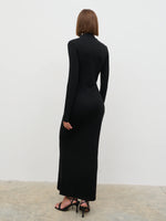 Pretty lavish Mabel High Neck Jersey Maxi Dress-black