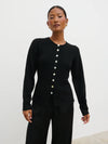 Pretty Lavish Kyle Fitted Knit Cardigan - Black