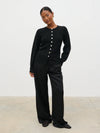 Pretty Lavish Kyle Fitted Knit Cardigan - Black