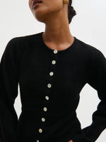 Pretty Lavish Kyle Fitted Knit Cardigan - Black