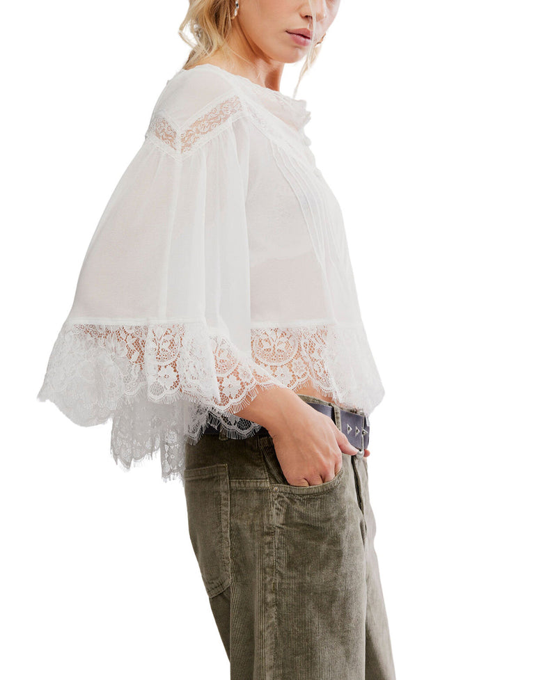 Free People Bali Midnight Rain Blouse - Ivory