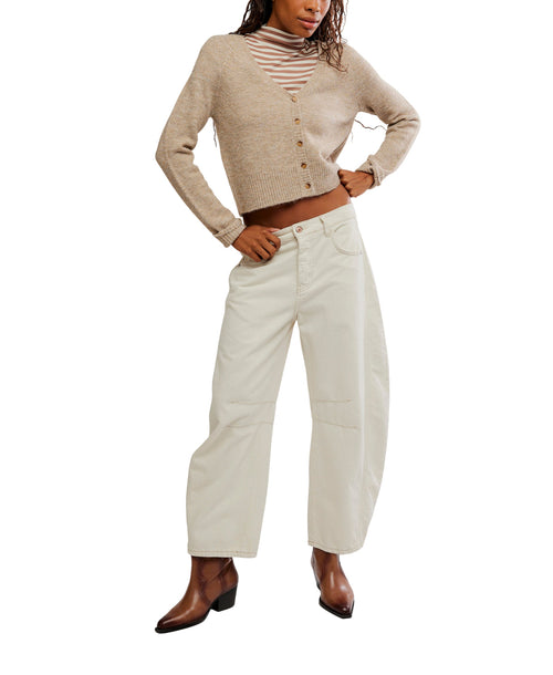 Free People Schoolgirl Cardigan - Pearl Melange