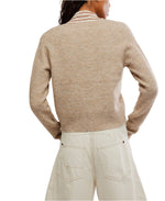 Free People Schoolgirl Cardigan - Pearl Melange