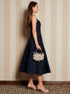 Sister Jane Maison Gem Studded Midi Dress - Marine Blue