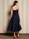 Sister Jane Maison Gem Studded Midi Dress - Marine Blue