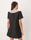 Sister Jane Chandelier Jacquard Mini Dress - Coal Black