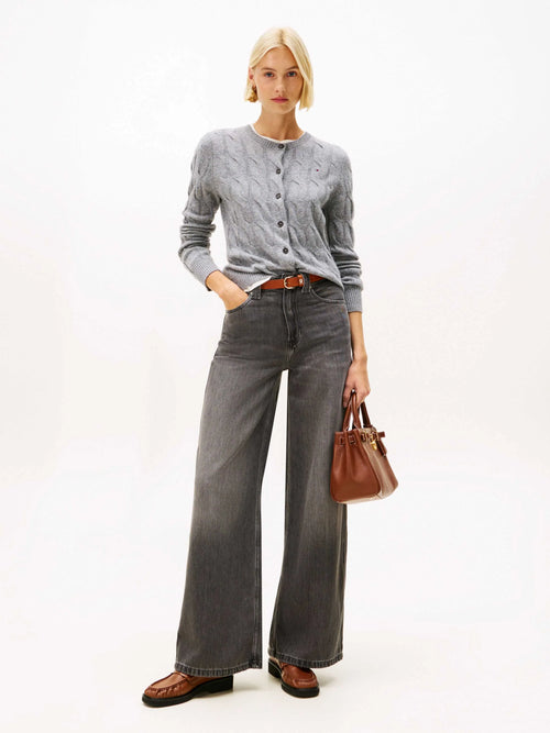 Tommy Hilfiger 70s Wide-Leg High-Rise Jeans - Grey