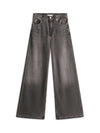 Tommy Hilfiger 70s Wide-Leg High-Rise Jeans - Grey