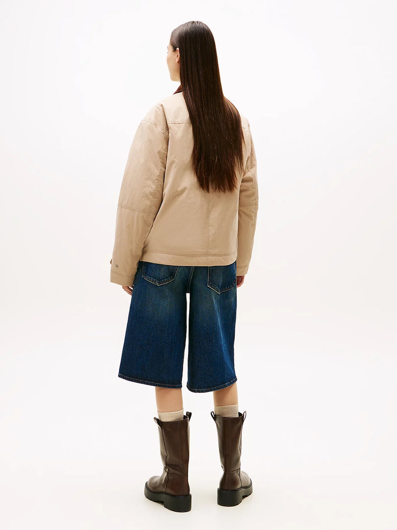 Tommy Jeans Corduroy Collar Chore Jacket - Malted Milk
