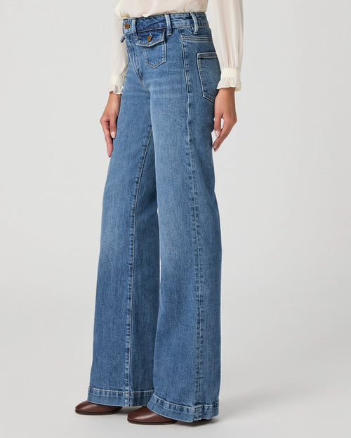 Paige Leenah Mini Patch Pocket Wide Leg Jean
