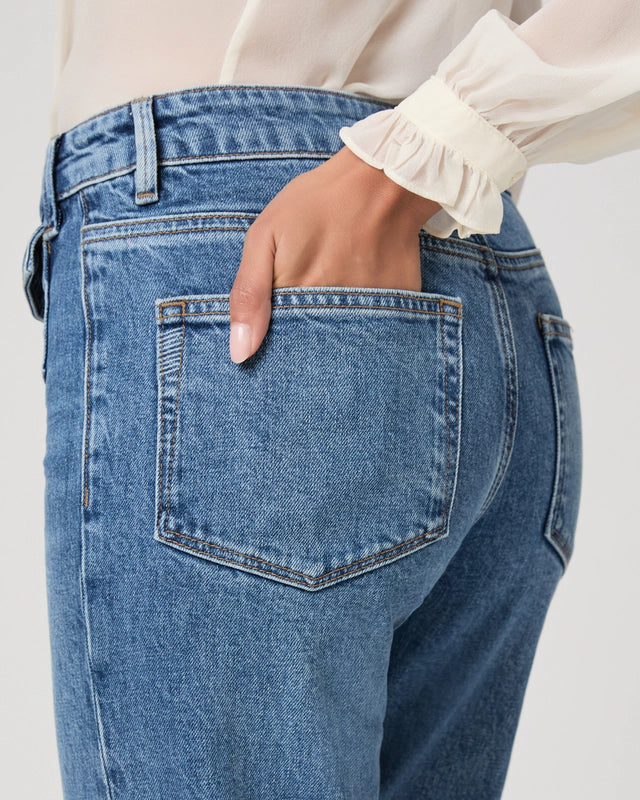 Paige Leenah Mini Patch Pocket Wide Leg Jean