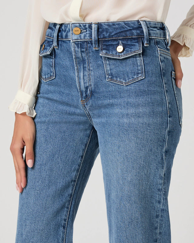 Paige Leenah Mini Patch Pocket Wide Leg Jean