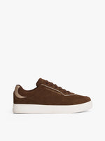 Tommy Hilfiger Suede Cupsole Trainer - Legacy Brown