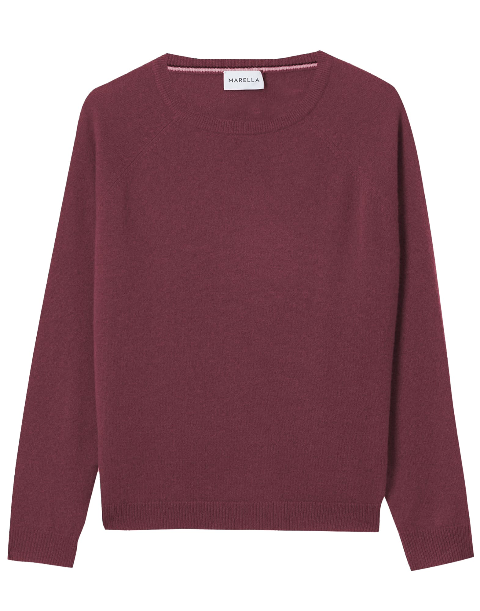 Marella bordeaux cashmere sweater - TESA