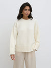 Pretty Lavish Camille Oversized Borg Jumper - Cream