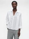 Jane Lushka Limone Studio Poplin Blouse - White