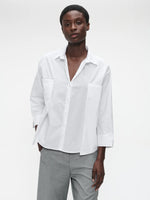 Jane Lushka Limone Studio Poplin Blouse - White