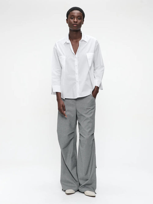 Jane Lushka Limone Studio Poplin Blouse - White