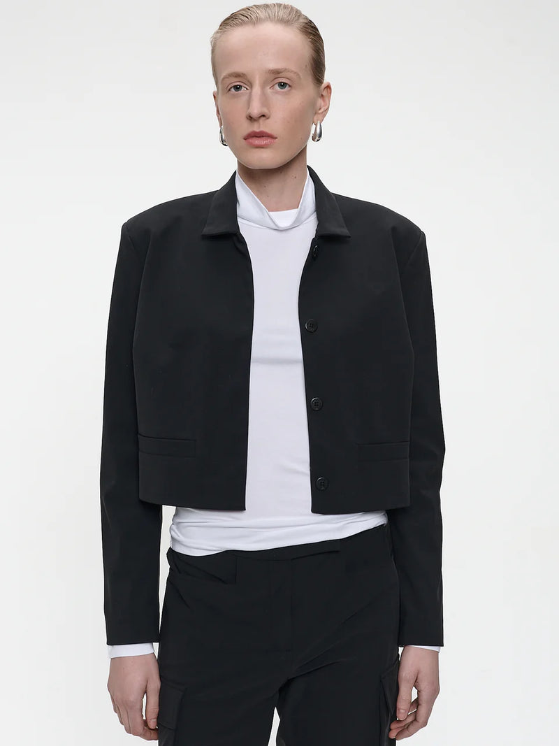 Jane Lushka Velda Blazer Brush Tech Jersey - Black