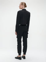 Jane Lushka Velda Blazer Brush Tech Jersey - Black