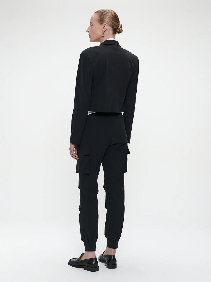 Jane Lushka Velda Blazer Brush Tech Jersey - Black