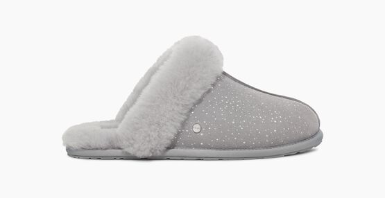UGG Scuffette II Grey metallic spots slippers